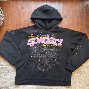 Black 'Spider' Graphic Hoodie Sweatshirt